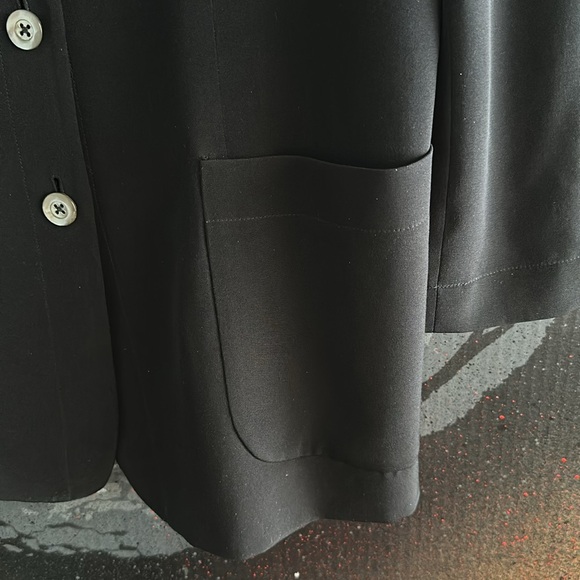 new “GO SILK” V-NECK LONG LINE GLAMOROUS LUX EVENING JACKET MEDIUM unworn - Picture 3 of 5